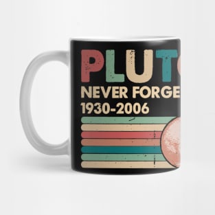 Pluto Never Forget 1930 - 2006 Vintage Funny Lover Gift Mug